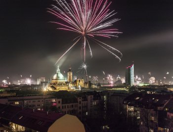 Feuerwerk über Leipzig © LTM/M. Bader