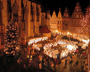 Weihnachtliche Altstadt Münster © Presseamt Münster/