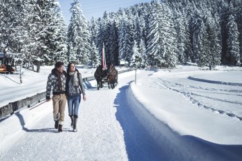 Winterwandern in Wildmoos © Olympiaregion Seefeld/Stephan Elsler