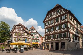 Fachwerkhäuser am Marktplatz in Mosbach © Eberhard - stock.adobe.com