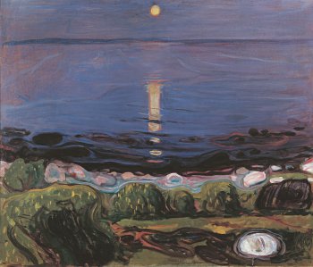 Edvard Munch Sommernacht am Strand, 1902–03
 © Photo: Österreichische Galerie Belvedere, Wien