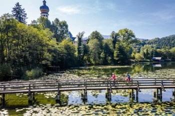 Auf dem Bodensee-Königssee-Radweg © DZT/Günter Standl