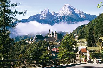 Berchtesgaden mit Watzmann und Lockstein © Archiv Berchtesgadener Land Tourismus GmbH