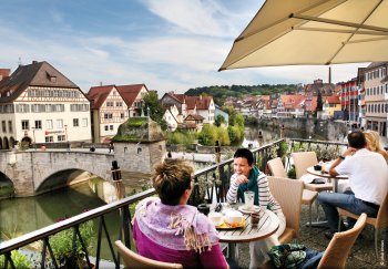Straßencafé in Schwäbisch Hall © Ufuk Arslan