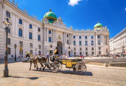 Fiaker vor der Alten Hofburg