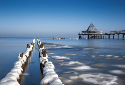 Seebrücke Heringsdorf im Winter