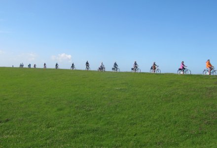 Radgruppe auf Langeoog