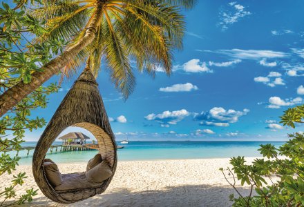 Tropischer Strand auf Mauritius